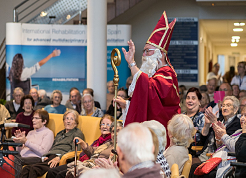 Der Nikolaus im Seniorenheim Teulada